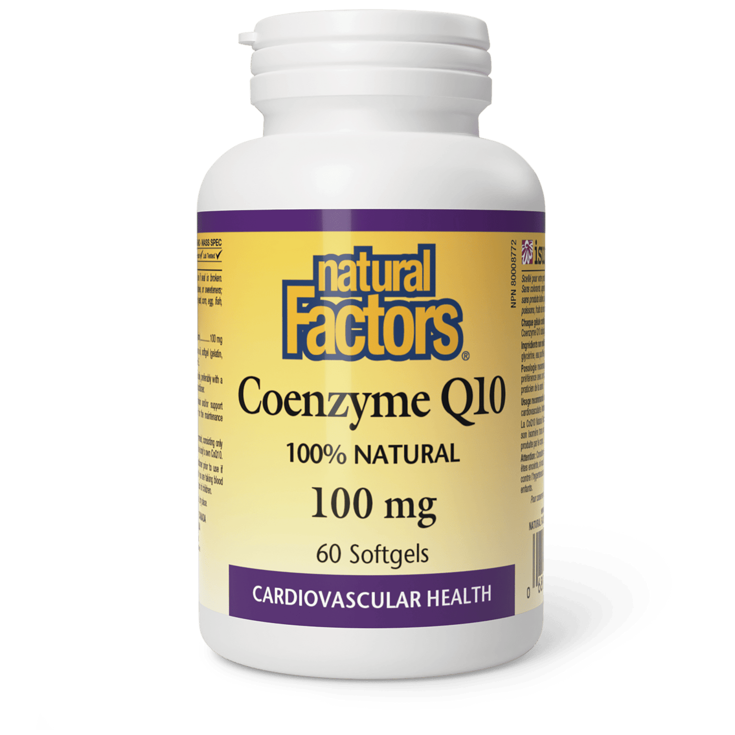 Coenzyme Q10 100% Natural 100 mg, Natural Factors|v|image|2071