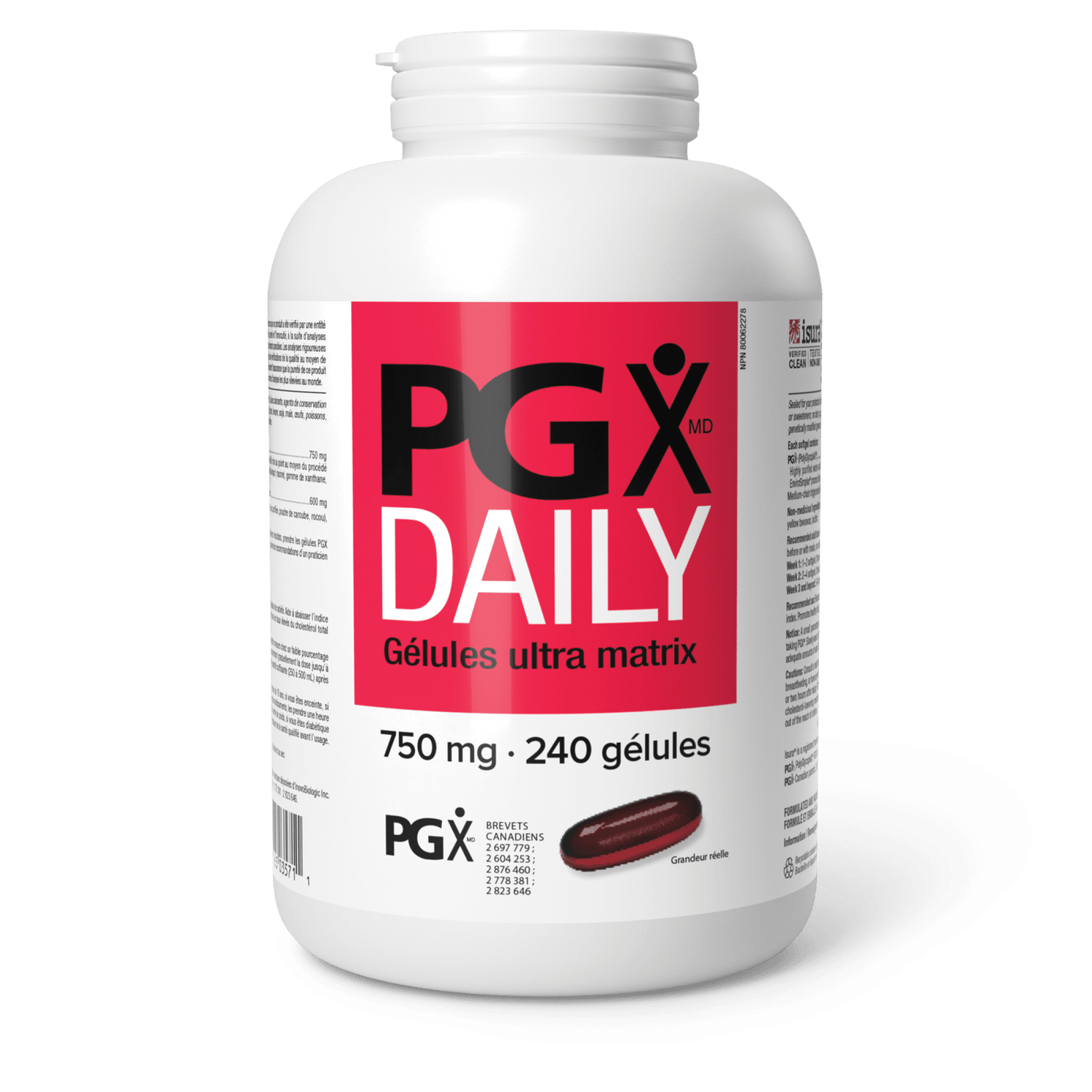 PGX Daily Gélules ultra matrix 750 mg, Natural Factors|v|image|3571