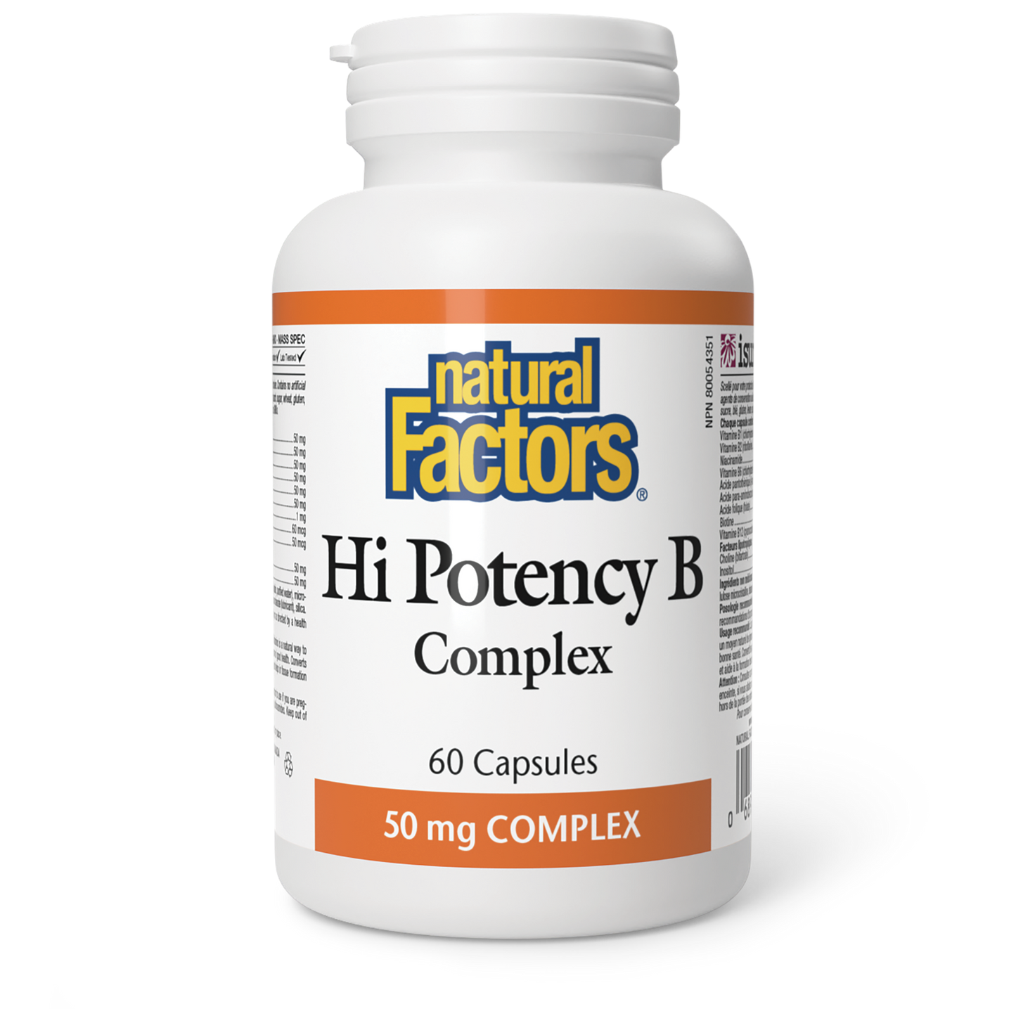 Hi Potency B Complex  50 mg  60 Capsules, image-hi-res