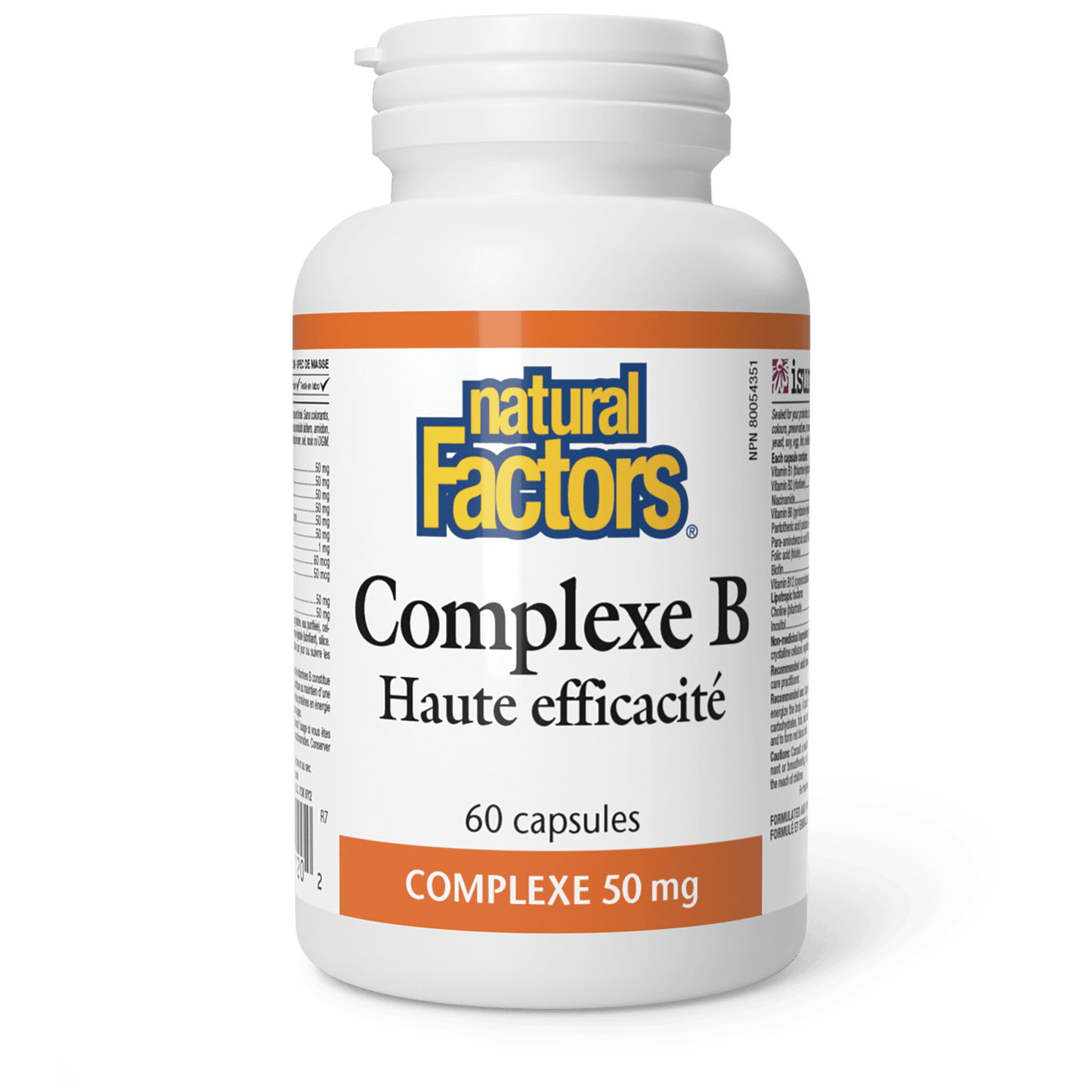 Complexe B Haute efficacité 50 mg, Natural Factors|v|image|1120