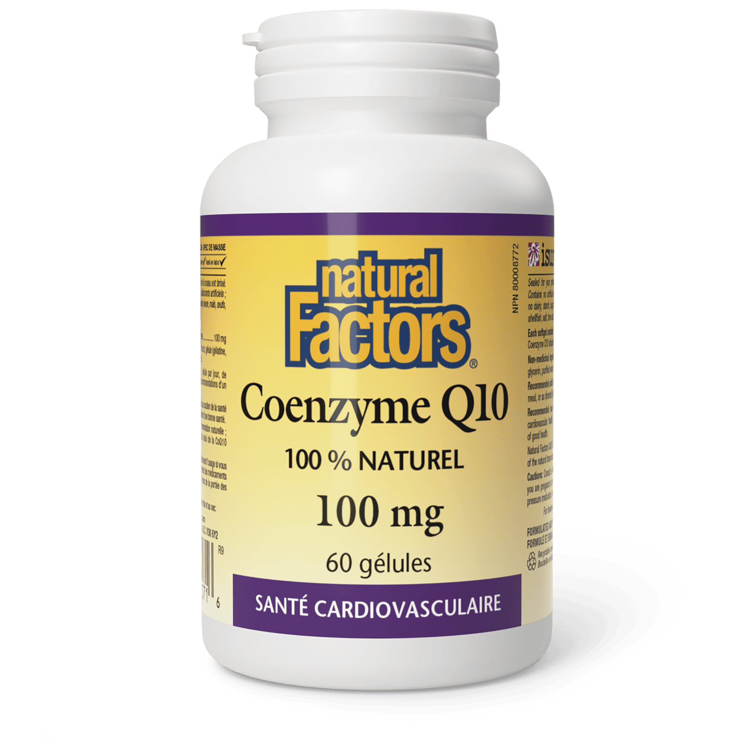 Coenzyme Q10 100 % naturel 100 mg, Natural Factors|v|image|2071