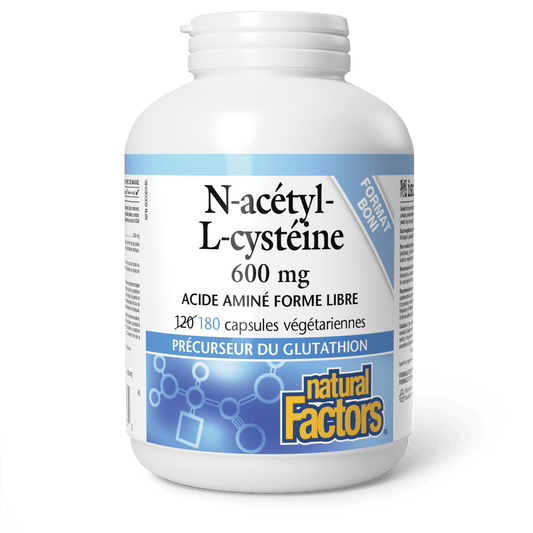 N-acétyl-L-cystéine 600 mg, Natural Factors|v|image|8003