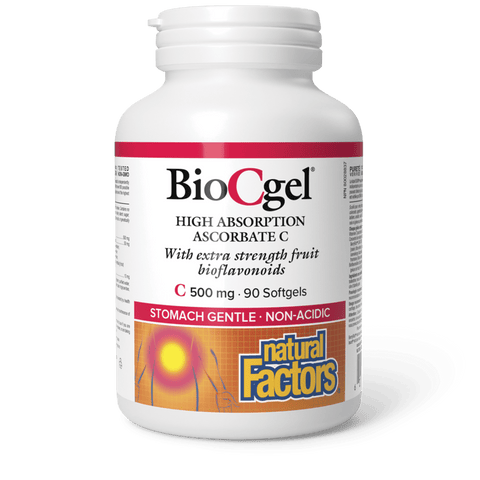 BioCgel High Absorption Ascorbate C 500 mg, Natural Factors|v|image|1353
