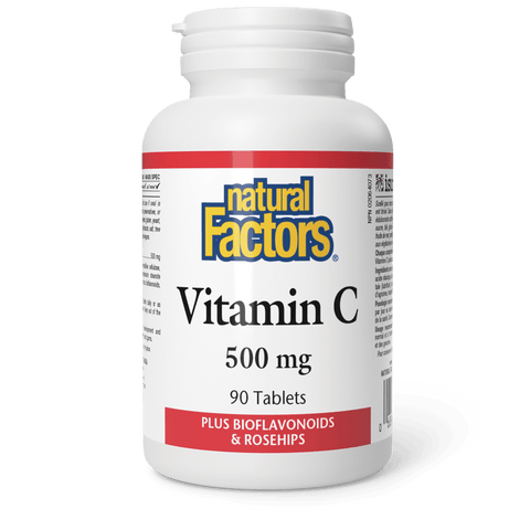 Vitamin C Plus Bioflavonoids & Rosehips 500 mg, Natural Factors|v|image|1300