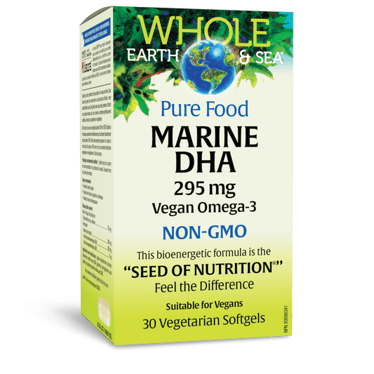 Marine DHA Vegan Omega-3, Whole Earth & Sea, Whole Earth & Sea®|v|image|35551
