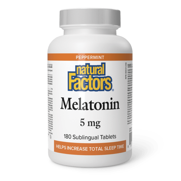 Melatonin  5 mg  180 Sublingual Tablets Peppermint, image-hi-res