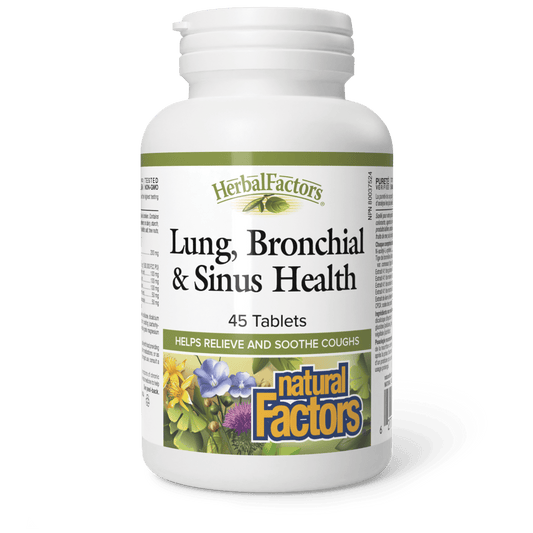 Lung, Bronchial & Sinus Health, HerbalFactors, Natural Factors|v|image|3504