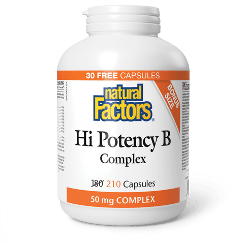 Hi Potency B Complex 50 mg, Natural Factors|v|image|8112