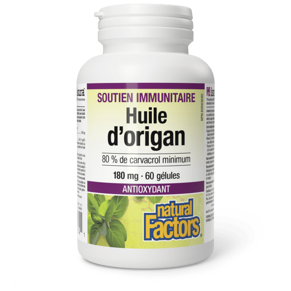 Huile d'origan  180 mg  60 gélules, image-hi-res