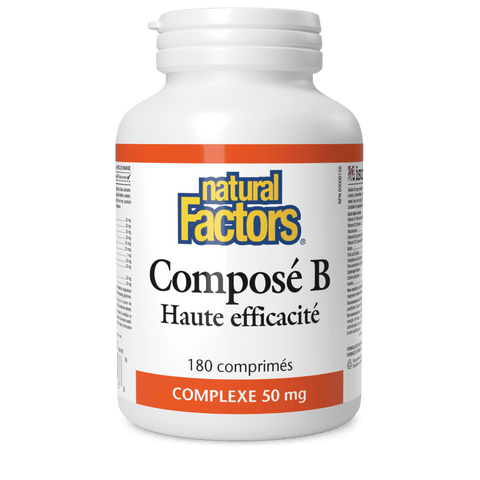 Composé B Haute efficacité Complexe 50 mg, Natural Factors|v|image|1106