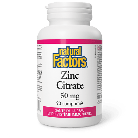Zinc Citrate 50 mg, Natural Factors|v|image|1680