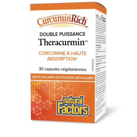 Theracurmin  Double puissance   60 mg  30 capsules végétariennes, image-hi-res