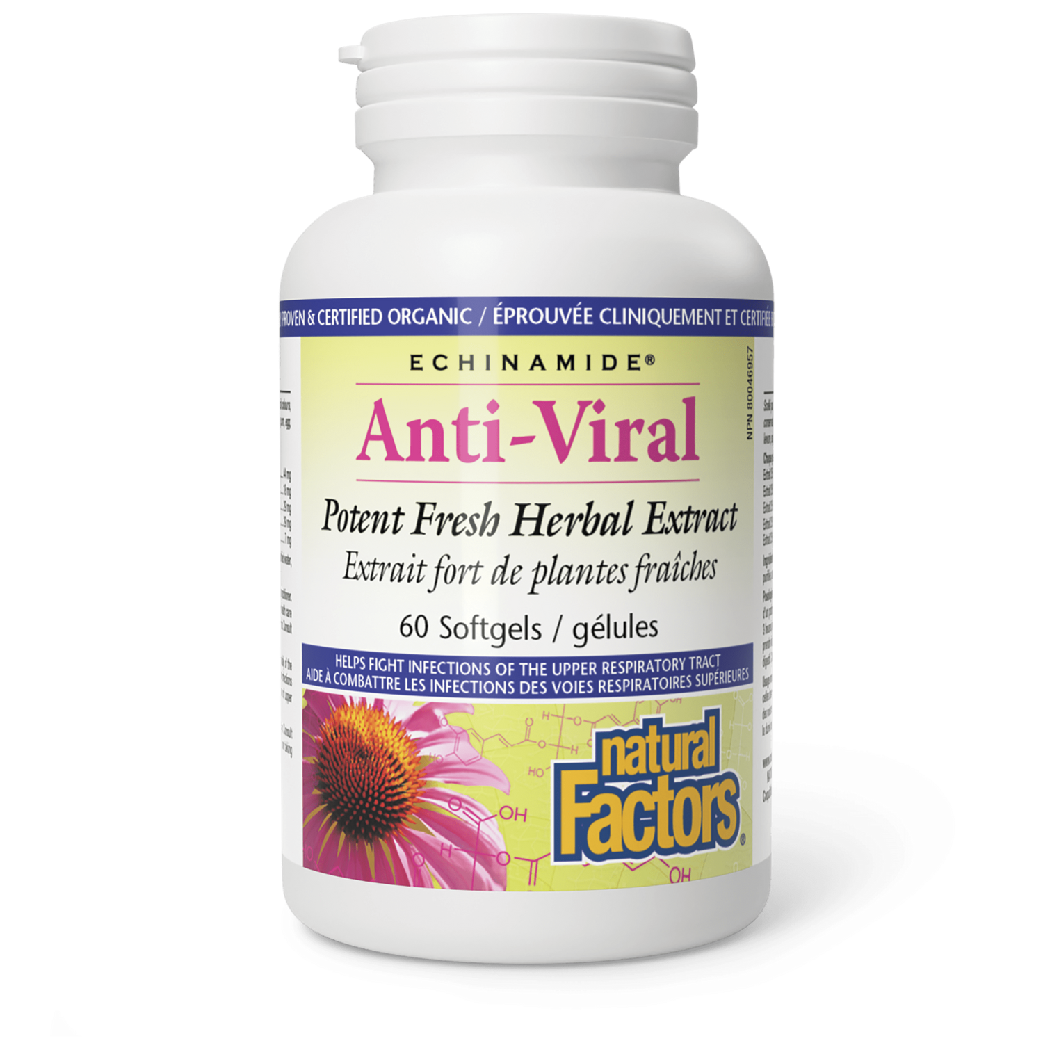 Anti-Viral Potent Fresh Herbal Extract, ECHINAMIDE for Natural Factors |variant|hi-res|4700