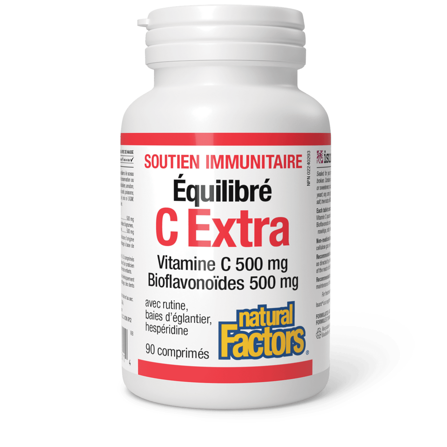 C Extra Équilibré avec routine, baies d’églantier, hespéridine 500 mg/500 mg, Natural Factors|v|image|1311