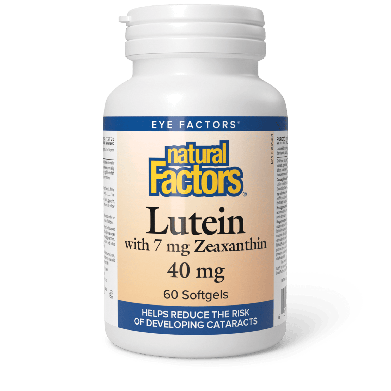 Lutein 40 mg with 7 mg Zeaxanthin, Natural Factors|v|image|1035