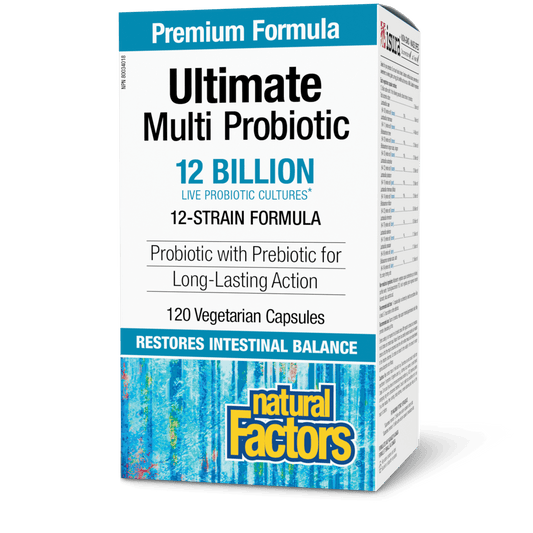 Ultimate Multi Probiotic 12 Billion Live Probiotic Cultures, Natural Factors|v|image|1848