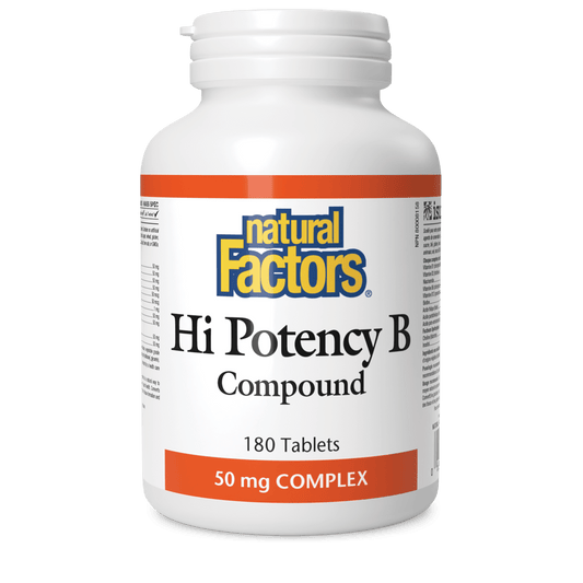Hi Potency B Compound 50 mg, Natural Factors|v|image|1106