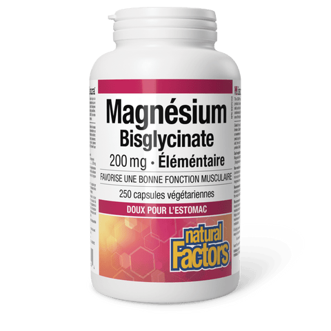 Magnésium Bisclycinate 200 mg, Natural Factors|v|image|1644