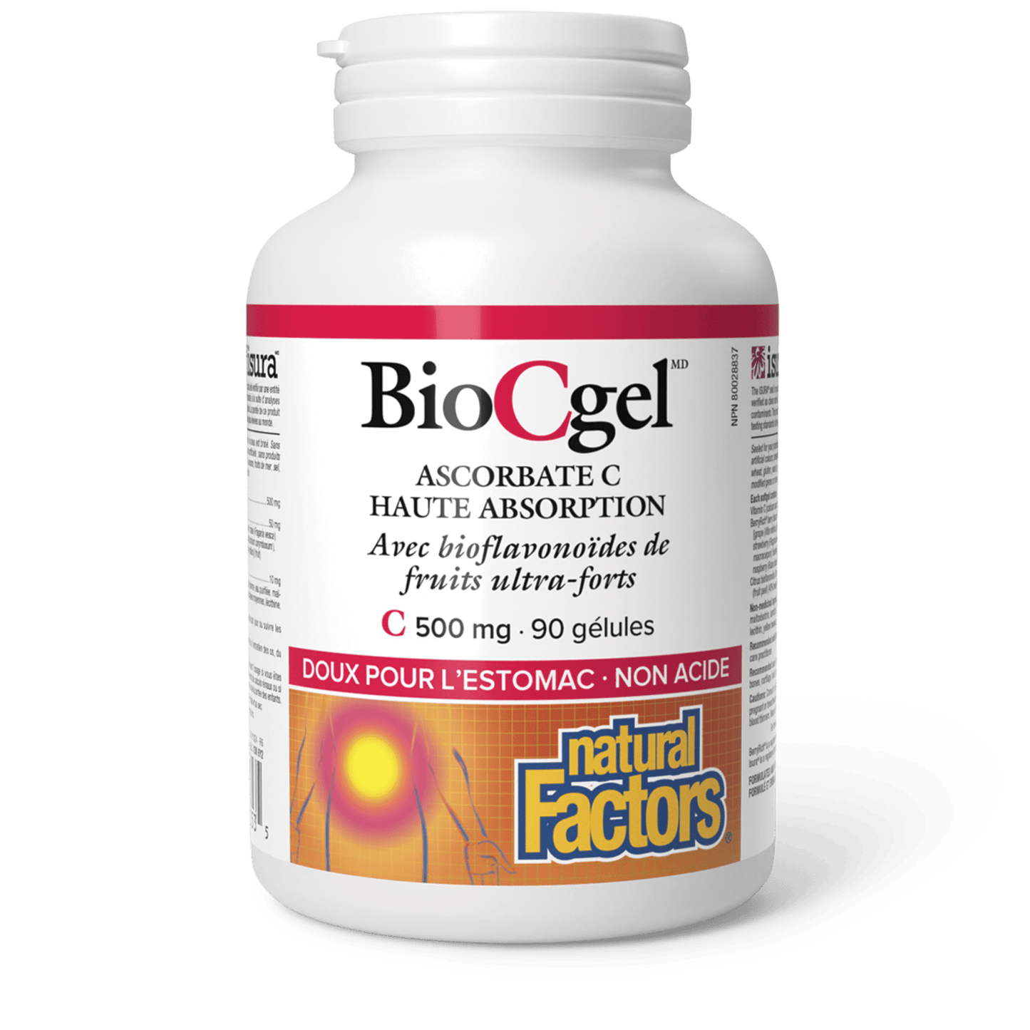 BioCgel Ascorbate C Haute absorption 500 mg, Natural Factors|v|image|1353