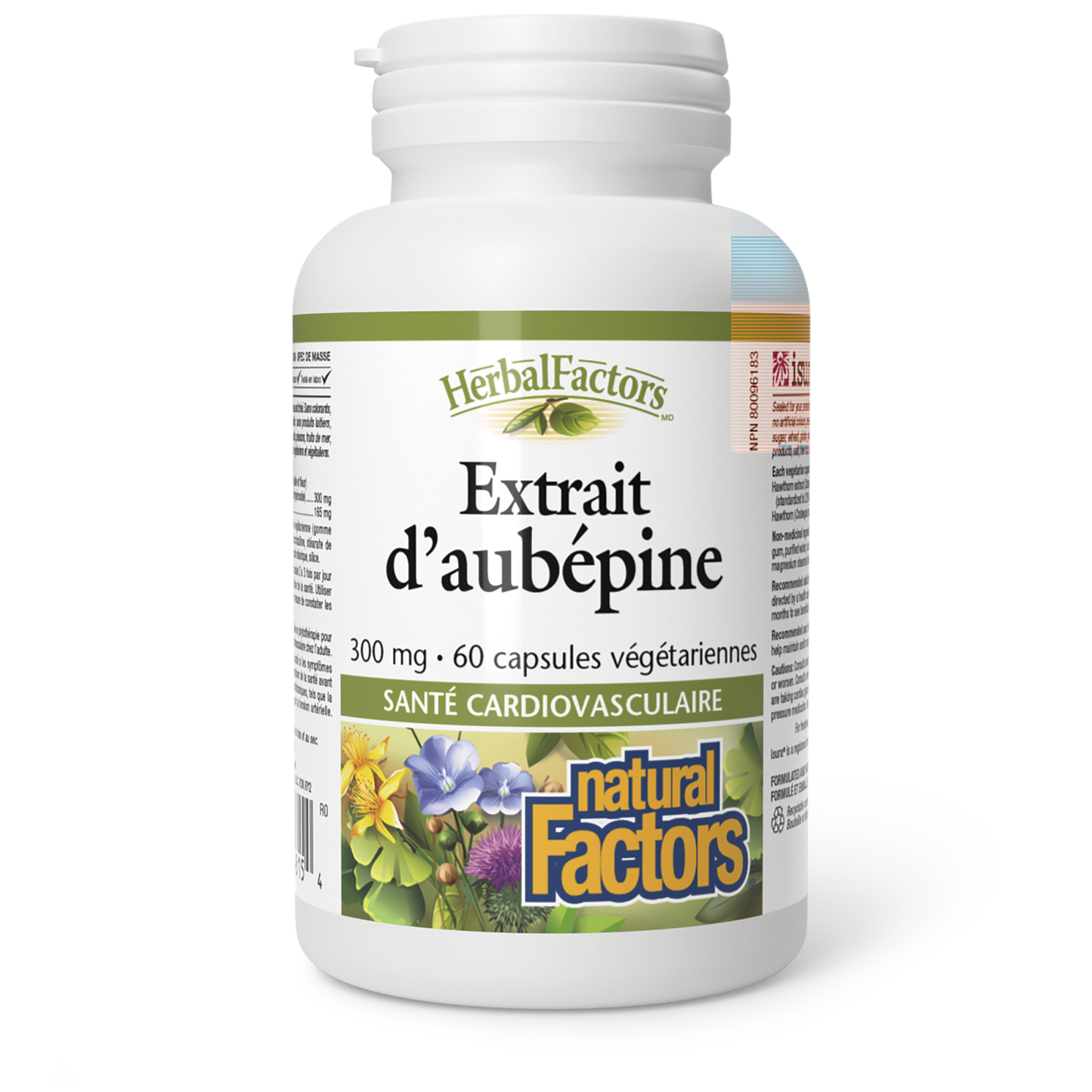 Extrait d’aubépine 300 mg, HerbalFactors, Natural Factors|v|image|4815