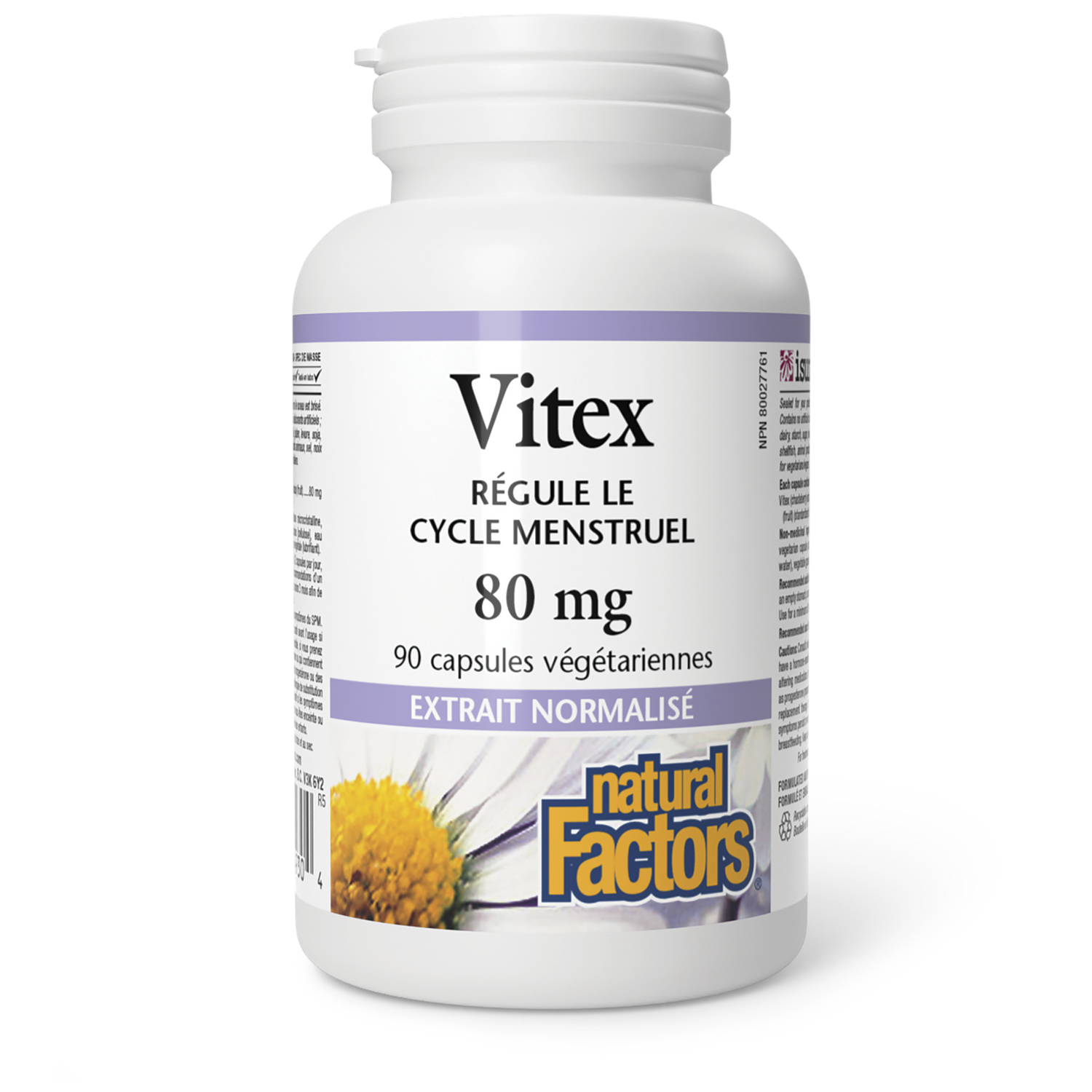 Vitex Extrait normalisé 80 mg, Natural Factors|v|image|4930