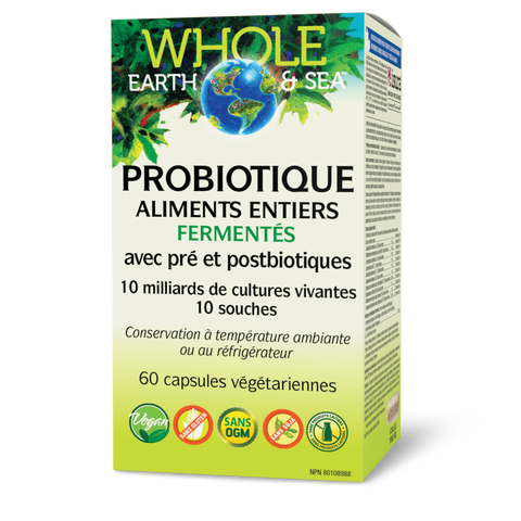 Probiotique Aliments entiers fermentés 10 milliards de cellules actives, Whole Earth & Sea, Whole Earth & Sea®|v|image|35556