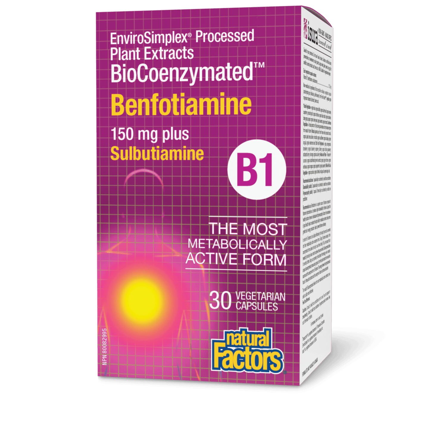 BioCoenzymated Benfotiamine • B1 plus Sulbutiamine, Natural Factors|v|image|1248