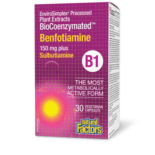 BioCoenzymated Benfotiamine • B1 plus Sulbutiamine, Natural Factors|v|image|1248
