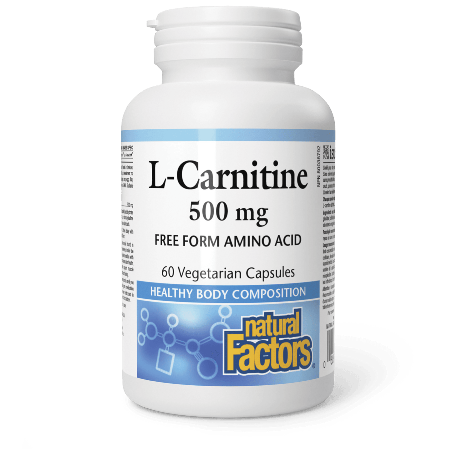 L-Carnitine 500 mg, Natural Factors|v|image|2801