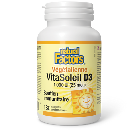 VitaSoleil D3 végétalienne 1 000 UI, Natural Factors|v|image|1067