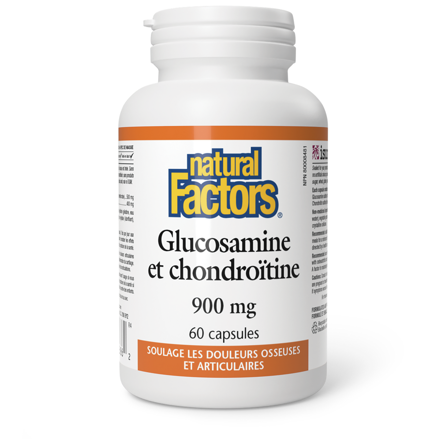 Glucosamine et chondroïtine 900 mg, Natural Factors|v|image|2686