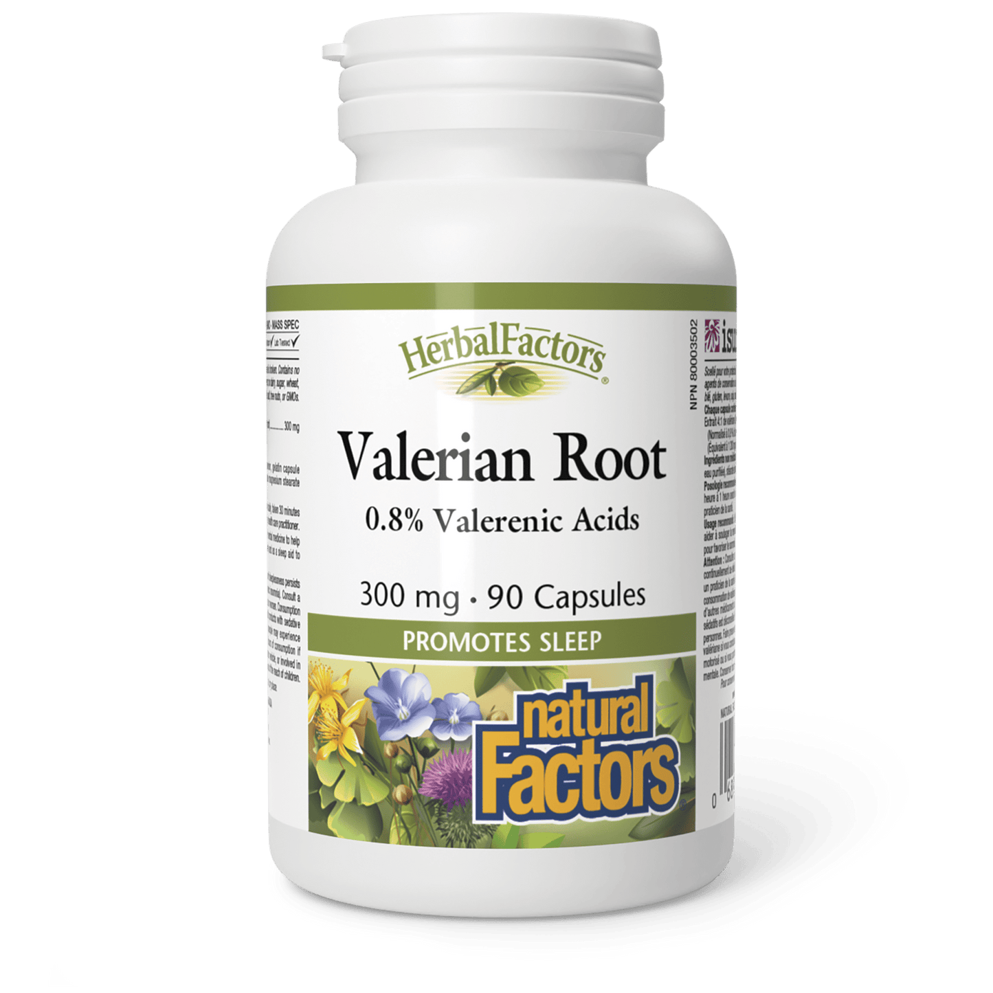 Valerian Root 300 mg, HerbalFactors, Natural Factors|v|image|4565