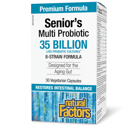 Senior’s Multi Probiotic 35 Billion Live Probiotic Cultures, Natural Factors|v|image|1814