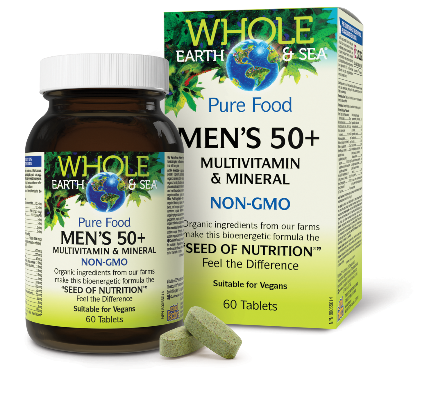 Men’s 50+ Multivitamin & Mineral, Whole Earth & Sea, Whole Earth & Sea®|v|image|35503