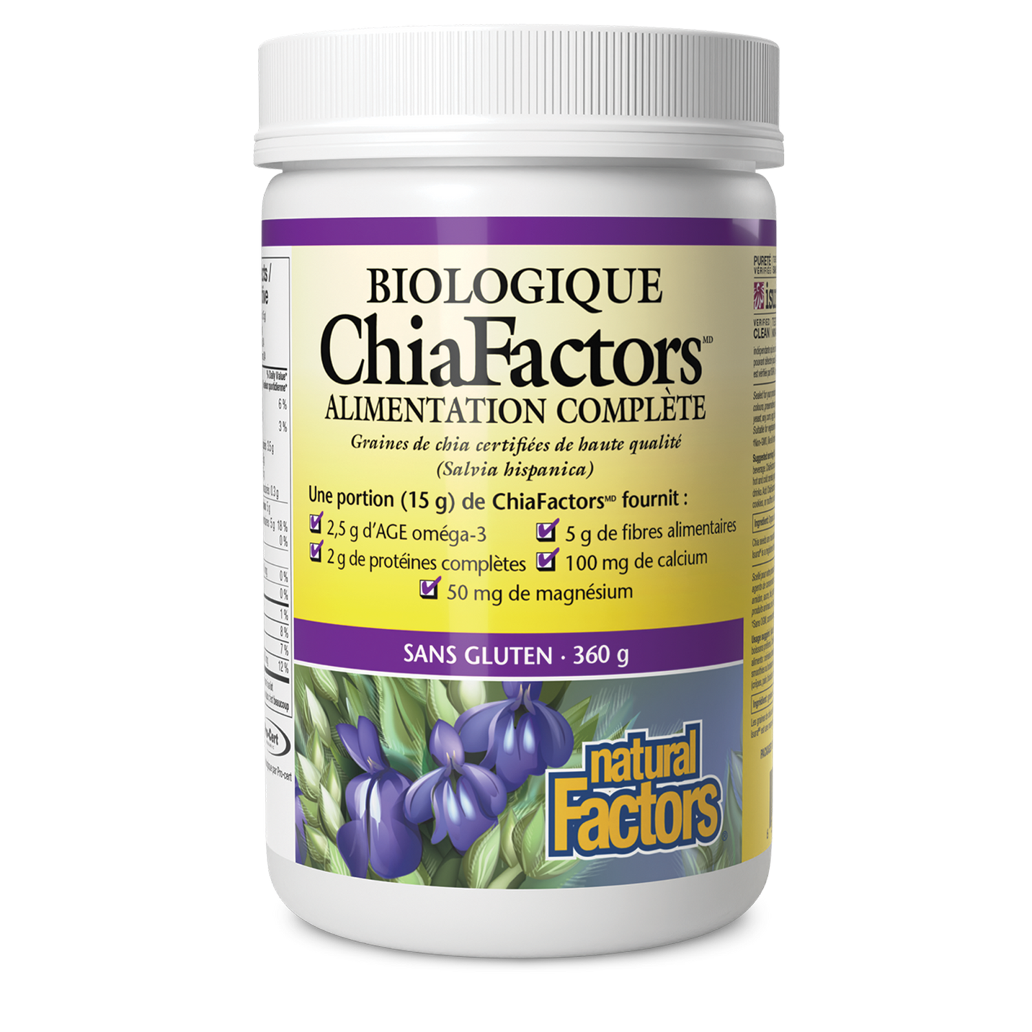 ChiaFactors biologique, Natural Factors|v|image|2920