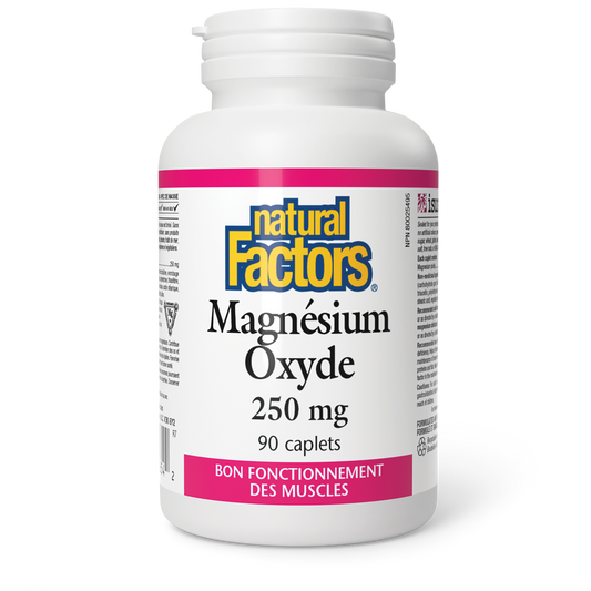 Magnésium Oxyde 250 mg, Natural Factors|v|image|1654