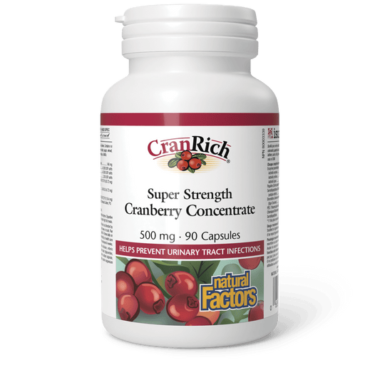 CranRich Super Strength Cranberry Concentrate 500 mg, Natural Factors|v|image|4512