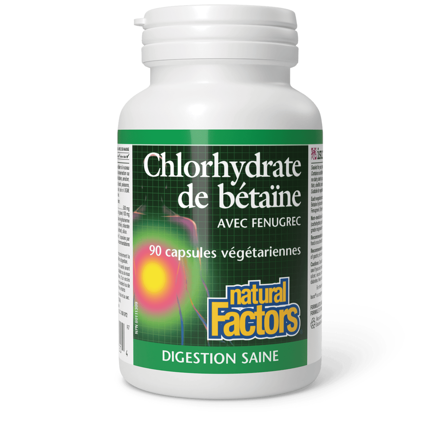 Betaine Hydrochloride with Fenugreek, Natural Factors|v|image|1720