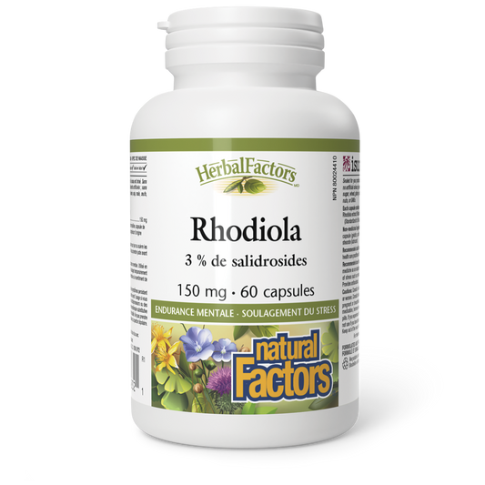 Rhodiola 150 mg, HerbalFactors, Natural Factors|v|image|4832