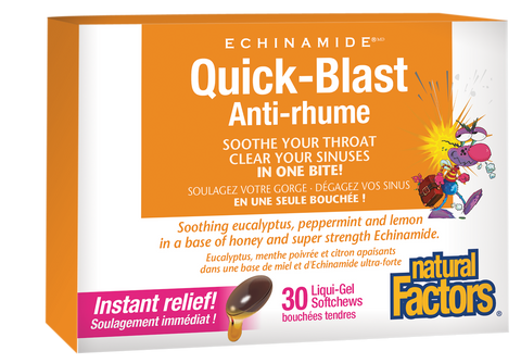 Quick-Blast, ECHINAMIDE, Natural Factors|v|image|4703