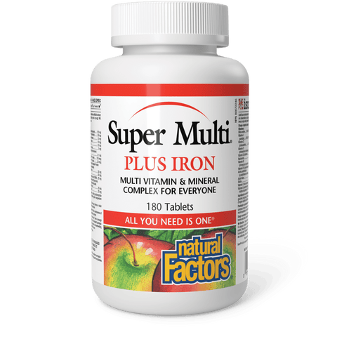 Super Multi Plus Iron, Natural Factors|v|image|1512