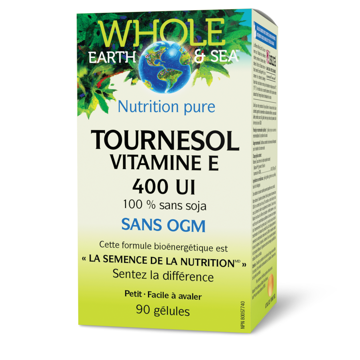 Tournesol Vitamine E 400 UI, Whole Earth & Sea, Whole Earth & Sea®|v|image|35513