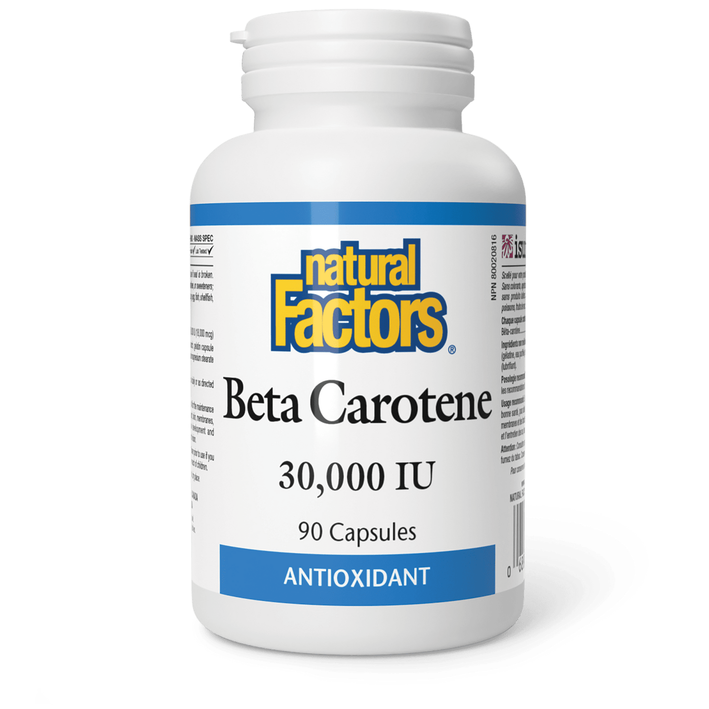 Beta Carotene 30,000 IU, Natural Factors|v|image|1003