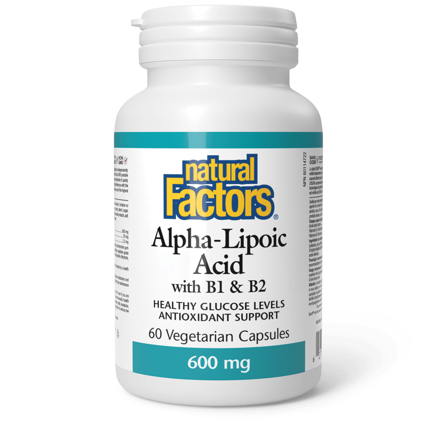 Alpha-Lipoic Acid with B1 & B2, Natural Factors|v|image|2102