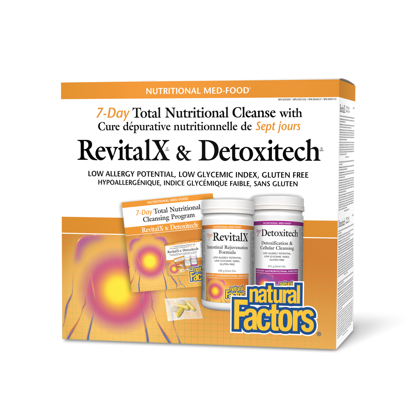 RevitalX et Detoxitech Cure dépurative nutritionnelle de sept jours, Natural Factors|v|image|7155