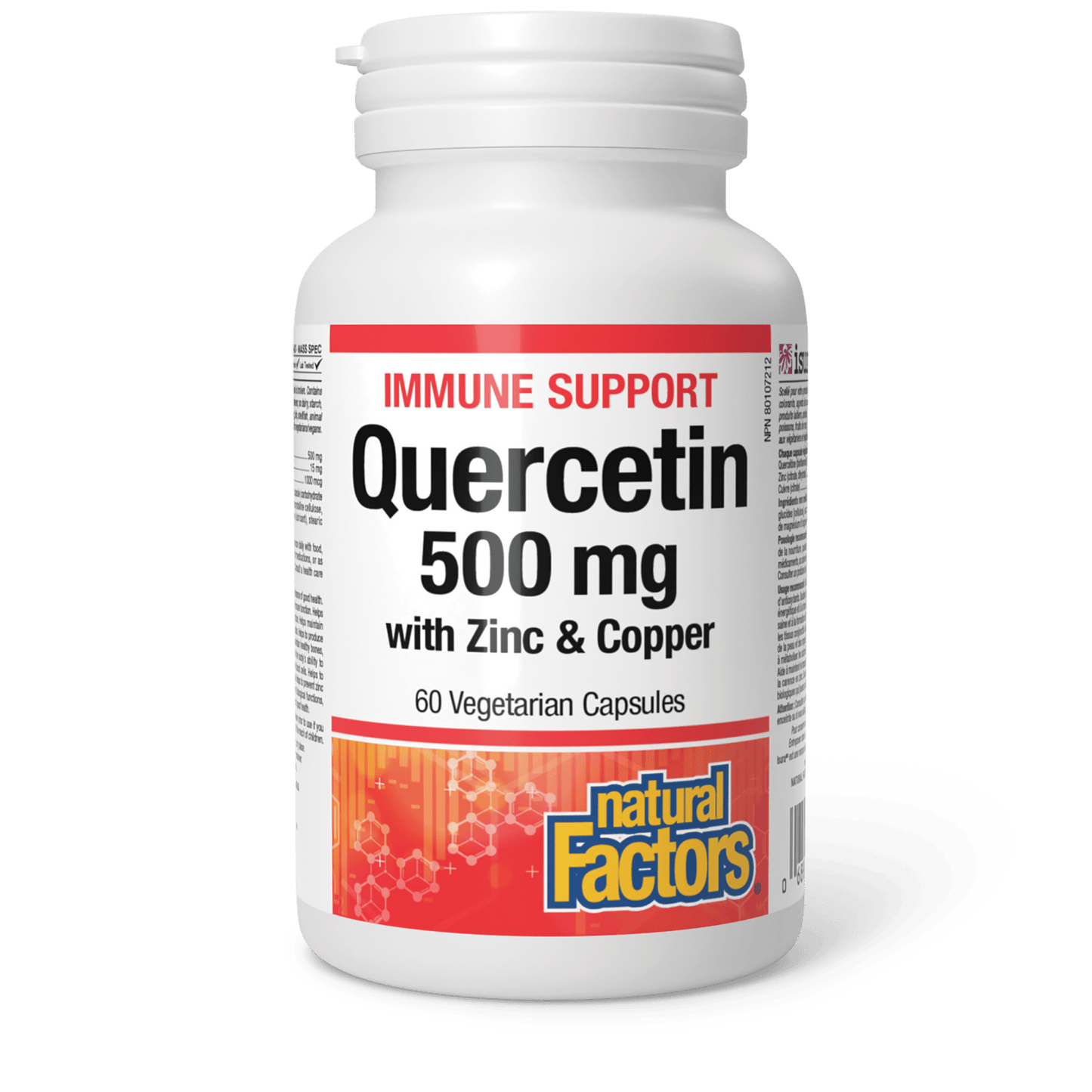 Quercetin with Zinc & Copper 500 mg, Natural Factors|v|image|1390