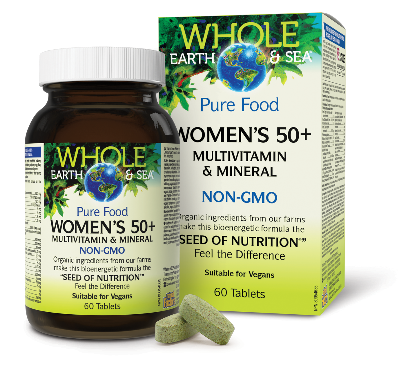 Women’s 50+ Multivitamin & Mineral, Whole Earth & Sea, Whole Earth & Sea®|v|image|35501