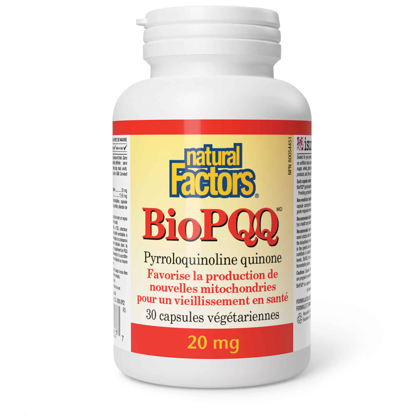 BioPQQ Pyrroloquinoline quinone 20 mg, Natural Factors|v|image|2607