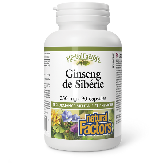 Ginseng de Sibérie 250 mg, HerbalFactors, Natural Factors|v|image|4531