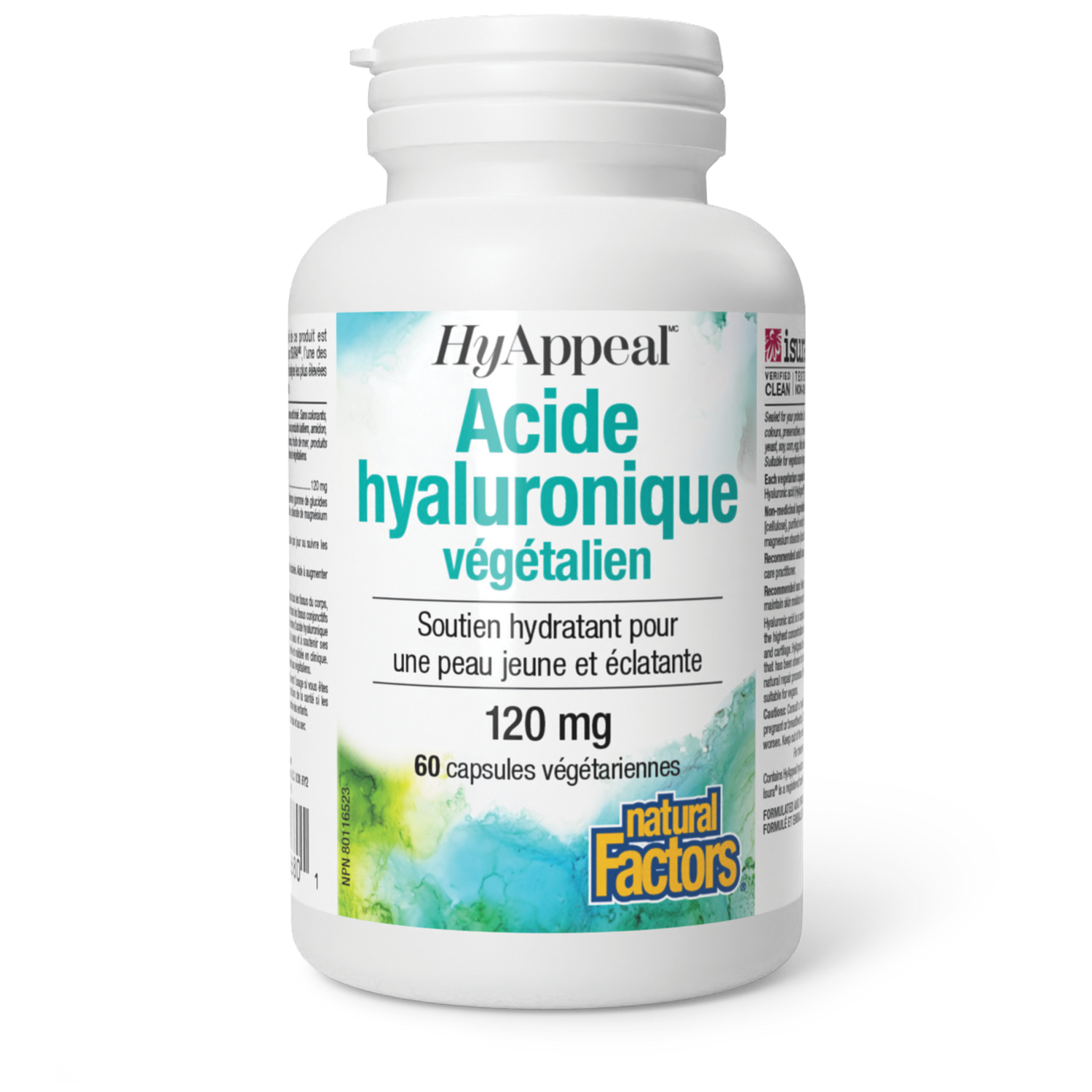 Acide hyaluronique végétalien HyAppeal, Natural Factors|v|image|2680